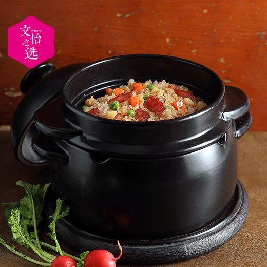 【文怡之选】日本K+dep凯得宝 黑陶米锅 蒸米饭锅煮米 砂锅 1800ML 顺丰包邮k20160001 商品图0