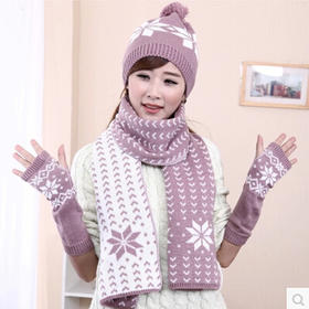 【手套】女士保暖手套秋冬季防风触屏德绒自发热修手休闲薄款刺绣手套