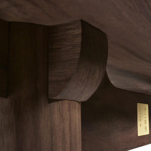 【十二时慢】黑胡桃木/白橡木 传统中式堂间一堂桌 商品图5