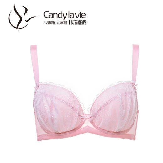 璞2.0版131C001蕾丝花边 Candy La Vie奶糖派 基础款薄棉文胸 商品图0