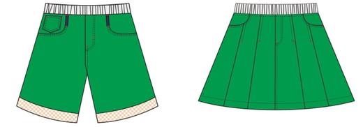 实验幼儿园-男五分裤/女短裙 商品图0