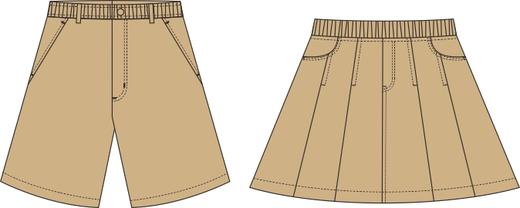 暨南小学-男五分裤/女短裙 商品图0