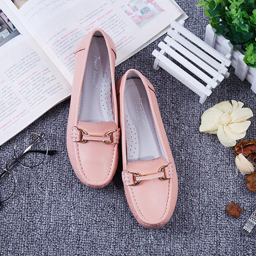 舒适一字扣平底单鞋1351221