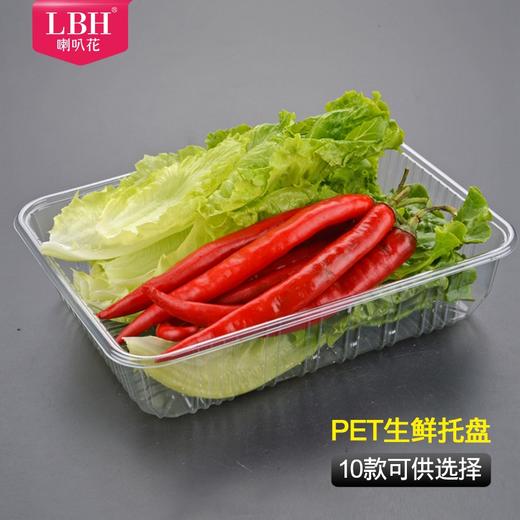 喇叭花一次性塑料托盘超市水果蔬菜包装盒透明餐盒生鲜托盘100个 商品图6