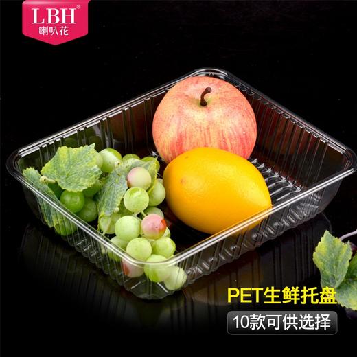 喇叭花一次性塑料托盘超市水果蔬菜包装盒透明餐盒生鲜托盘100个 商品图8