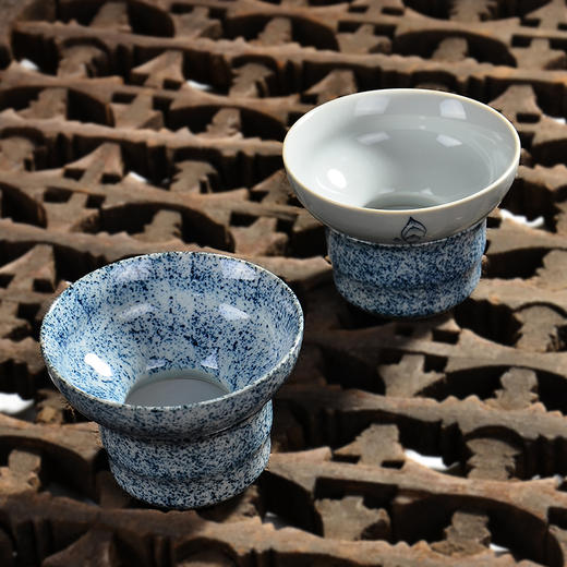 永利汇陶瓷手绘茶漏青花瓷茶滤茶叶过滤器网架功夫茶具配件 商品图1