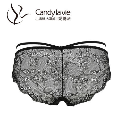 Candy la vie 奶糖派  黑色蕾丝女士内裤内衣 202C001 商品图1