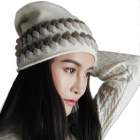 鱼骨羊绒帽| 脖套两用款 SJF14P043N