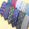 【领带】新款5cm窄领带男士时尚宴会夜店雅痞领带船锚条纹花朵等款式多样 商品缩略图0