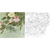 周中耀工笔花鸟白描底稿-芙蓉花-斗方小品册页-DV01 商品缩略图0