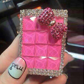 【打火机】镶钻奢华创意打火机 USB充电打火机女士点烟器防风打火机