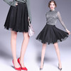 【网纱裙】欧洲站黑色百搭显瘦半身裙秋冬新款网纱蓬蓬透视短裙6301 商品缩略图0