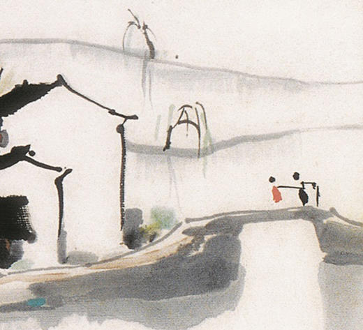 吴冠中|《绍兴小景》——综合版（水墨） 商品图3