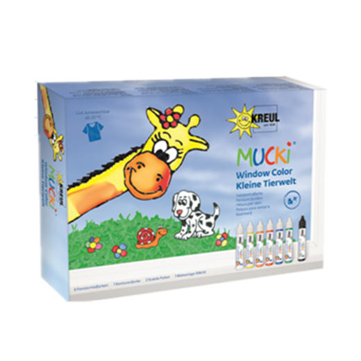 kreul可洛尔窗户画颜料套装424451德国进口用于窗户植物提取健康环保