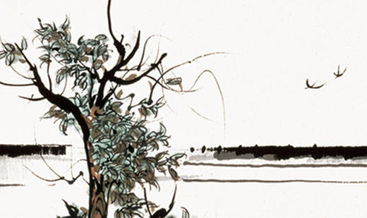 吴冠中|《双燕》——综合版（水墨） 商品图2