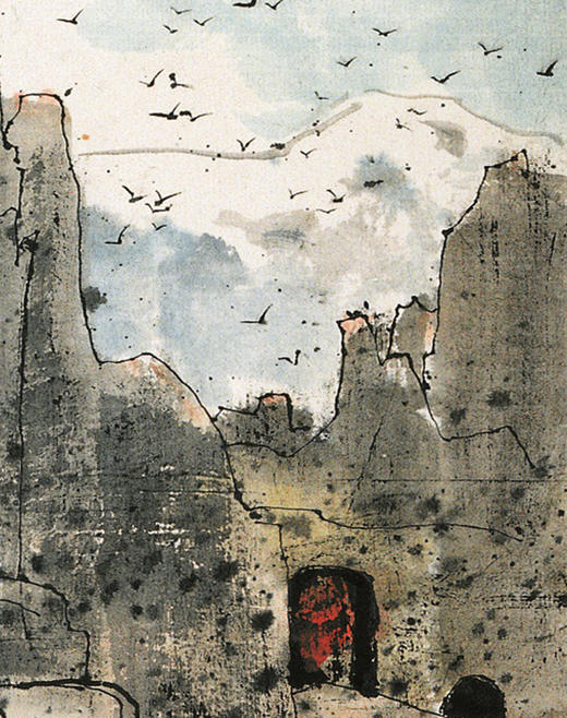 吴冠中|《交河故城》——丝网版（签名） 商品图1