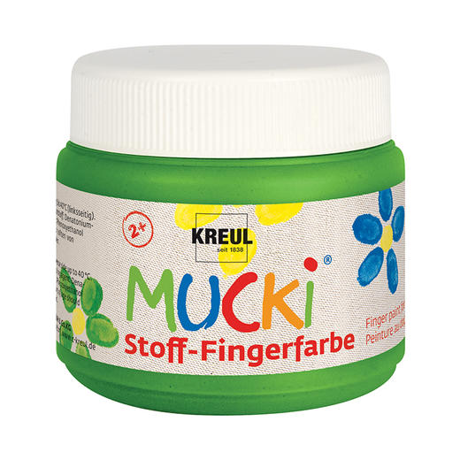 kreul可洛尔纺织品手指画颜料套装228400德国进口植物提取健康环保