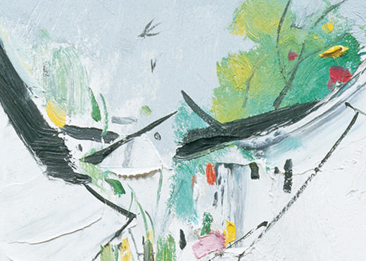 吴冠中|《怀乡》——综合版（油画） 商品图2