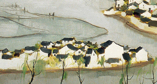 吴冠中|《鲁迅故乡》——综合版（油画） 商品图2