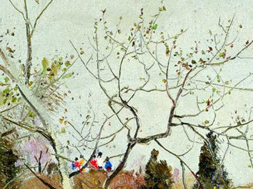 吴冠中|《紫竹院早春》——综合版（油画） 商品图2