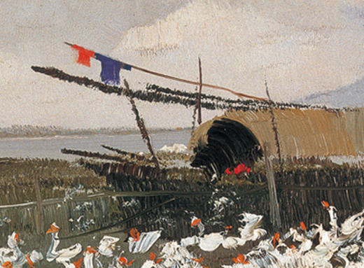 吴冠中|《太湖鹅群》——综合版(油画） 商品图2