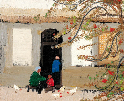 吴冠中|《房东家》——综合版（油画） 商品图3