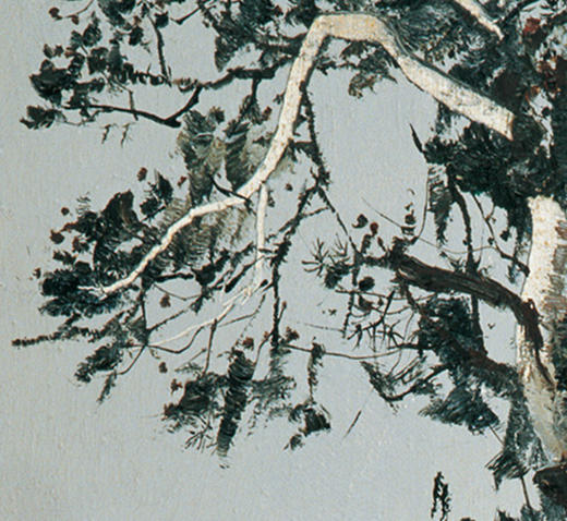 吴冠中|《故宫白皮松（一）》——综合版（油画） 商品图3