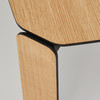 【Inyard】45度桌系列桦木多层板 白橡木实木腿 小号半黑餐桌 商品缩略图3