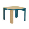 【Inyard】45度桌系列桦木多层板 白橡木实木腿 蓝色边桌 商品缩略图2
