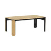 【Inyard】45度桌系列桦木多层板 白橡木实木腿 小号半黑餐桌 商品缩略图0
