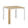 【Inyard】45度桌系列桦木多层板 白橡木实木腿 黑白大方桌 商品缩略图0