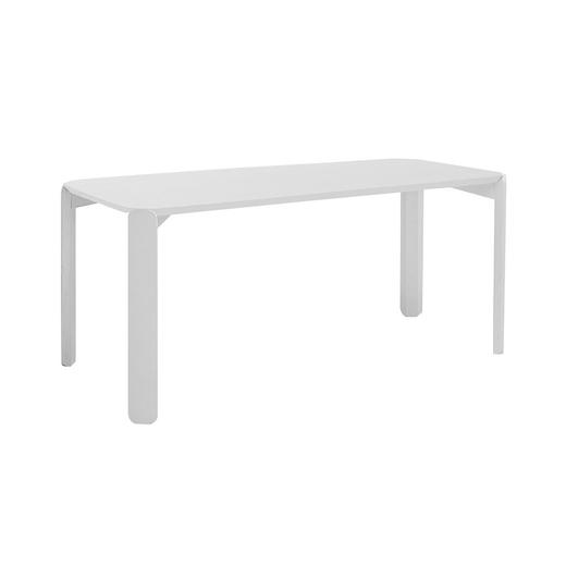 【Inyard】45度桌系列桦木多层板 白橡木实木腿 中号黑白餐桌 商品图2