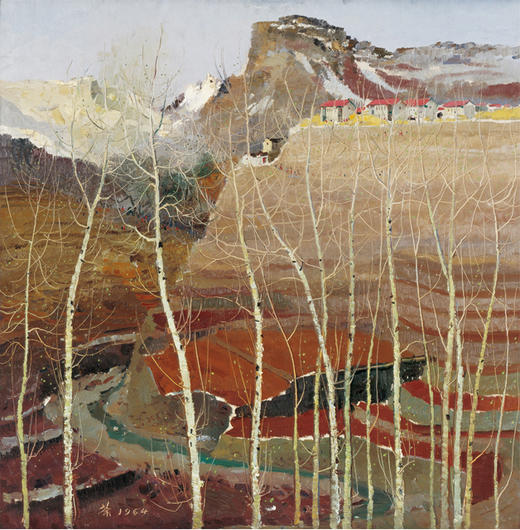 吴冠中|《山村晴雪》——综合版（油画） 商品图1