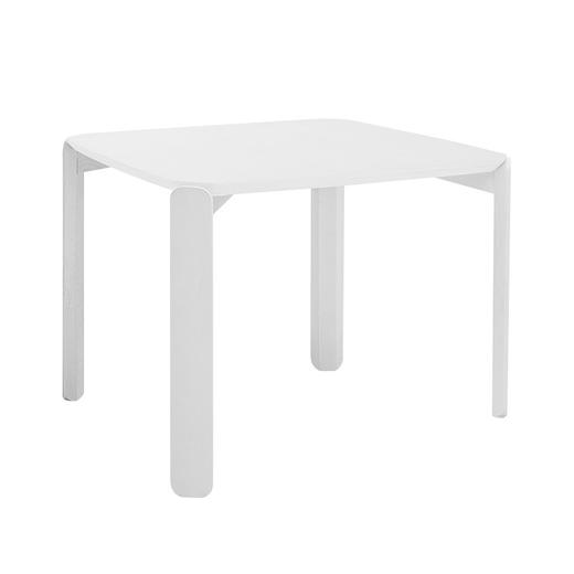 【Inyard】45度桌系列桦木多层板 白橡木实木腿 黑白大方桌 商品图3