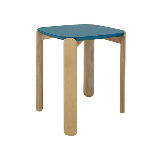 【Inyard】45度桌系列桦木多层板 白橡木实木腿 彩色小方桌 商品图2