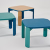 【Inyard】45度桌系列桦木多层板 白橡木实木腿 蓝色边桌 商品缩略图4