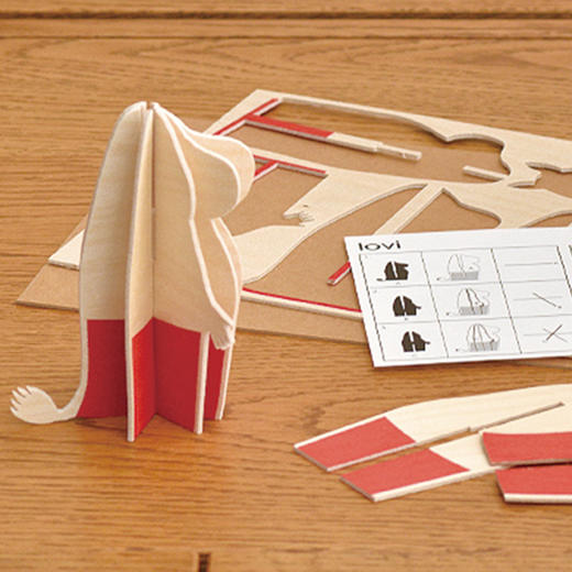 芬兰【乐唯 Lovi】Moomin系列 明星片包装 进口松木3D童话拼图姆明妈妈 11.5cm 商品图6