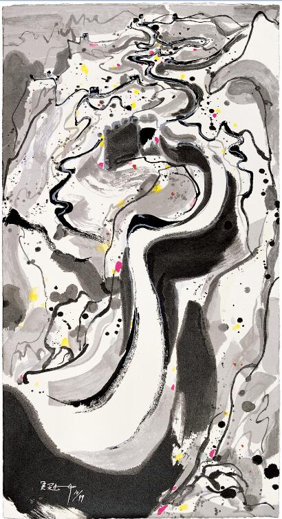 吴冠中|《长城》—— 丝网版（盖章）