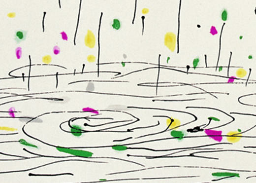 吴冠中|《雨花江》—— 丝网版（签名仅两幅） 商品图1