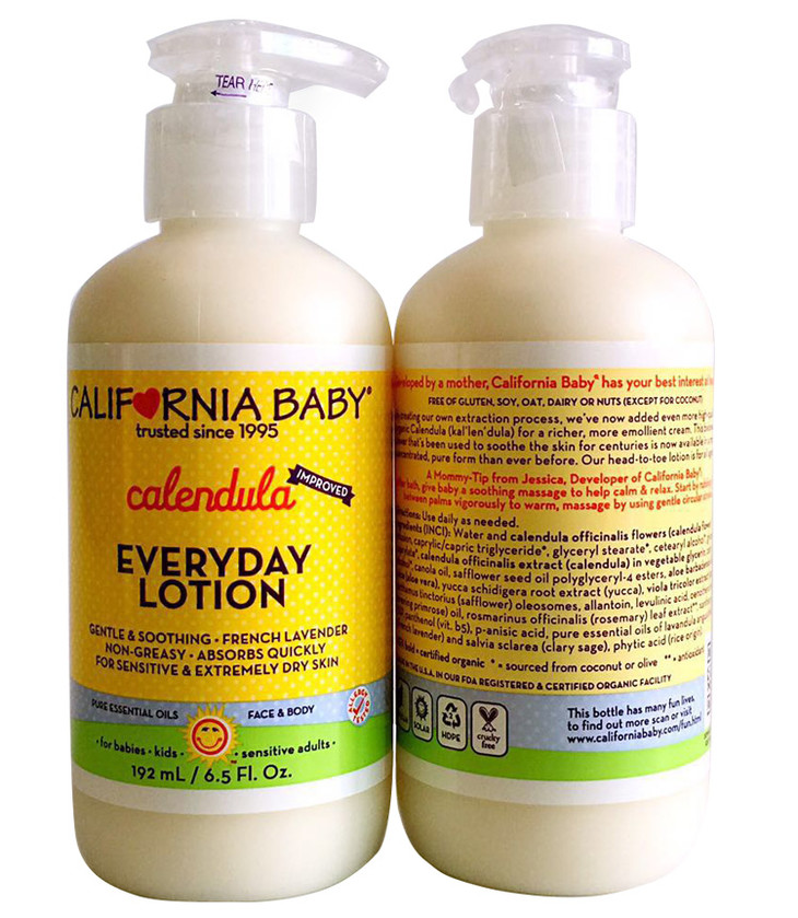 保税区直发美国californiababy加州宝宝金盏花婴儿保湿润肤身体乳192