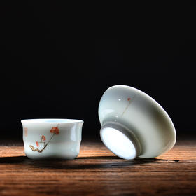 永利汇永利汇 手绘茶漏茶滤 陶瓷茶叶过滤网器创意茶滤架茶具配件青瓷