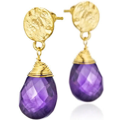 北京仓｜AZUNI-凯特王妃同款-Athena-紫水晶 耳环［英国设计师］ 商品图1