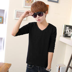 【服饰鞋包】秋冬男装T恤长袖加绒加厚纯棉男士青春休闲保暖打底T恤衫