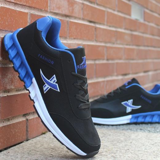 【运动鞋男】秋冬保暖男士低帮运动休闲男鞋子厚底增高青年跑步鞋系带男运动鞋 商品图0