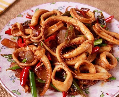 辣炒鱿鱼