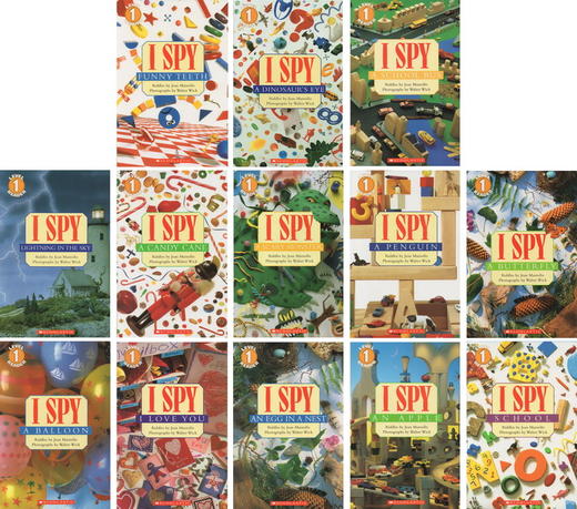 英文原版 I Spy 视觉大发现 13本 美国好玩的家庭英语益智游戏书 商品图1