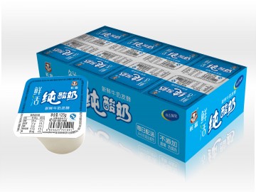 长富纯酸奶125g*8杯