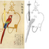 竖幅工笔花鸟动物白描底稿-俞致贞鹦鹉《御鹦鹉图》-多种白描尺寸可选-GV05 商品缩略图0