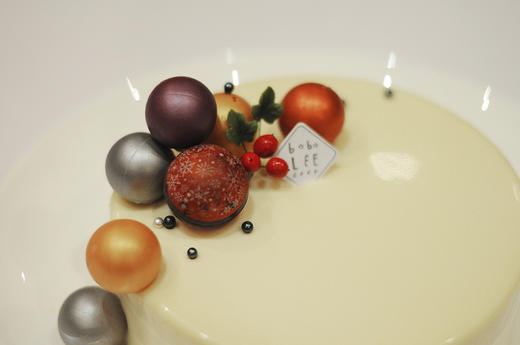 圣诞款白巧克力覆盆子慕斯蛋糕WHITE CHOCOLATE RASPBERRY MOUSSE CAKE  商品图4
