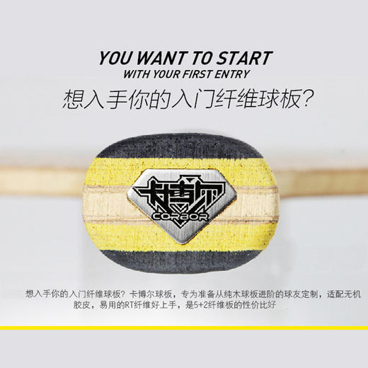锐科特 卡博尔碳素球拍 专业训练型乒乓球拍 商品图3